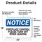 Signmission Fireplace Control Please Turn Off When Leaving, 24 in W x Rectangle, Vinyl Decal OS-2PACK-NS-D-1824-L-12715 - alternate 3